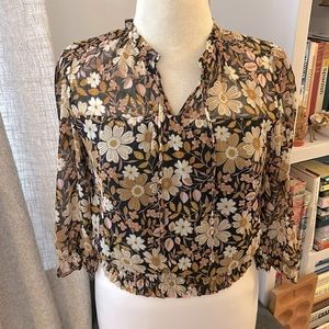 Retro floral top